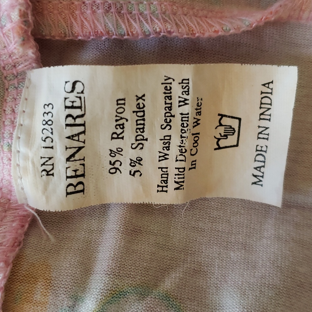 BENARES Pink Orange Bicycle Print Mini Skirt • Size Small - Picture 10 of 10
